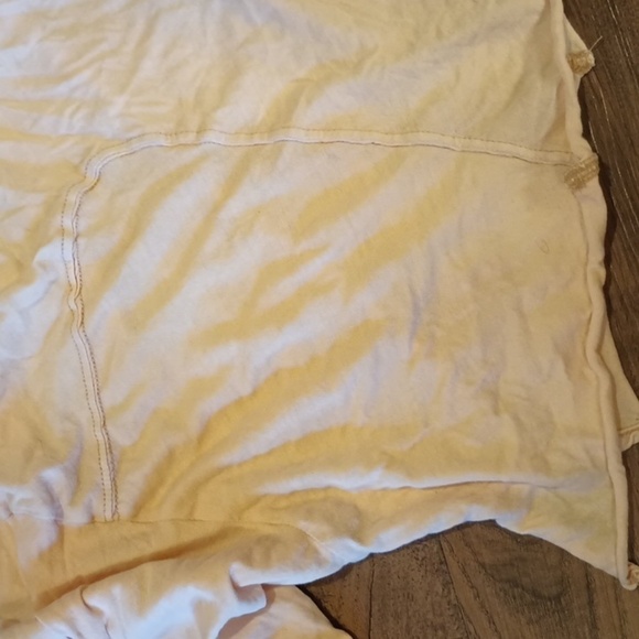 Out From Under Urban Outfitters Light Pink Loose Fit Collared Extreme Crop Top - Picture 3 of 6